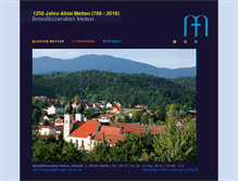 Tablet Screenshot of kloster-metten.de
